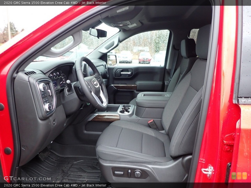 Jet Black Interior Front Seat for the 2020 GMC Sierra 1500 Elevation Crew Cab 4WD #136275008