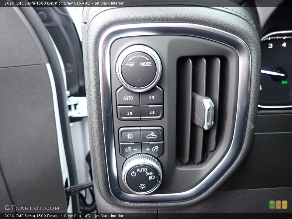 Jet Black Interior Controls for the 2020 GMC Sierra 1500 Elevation Crew Cab 4WD #136275512