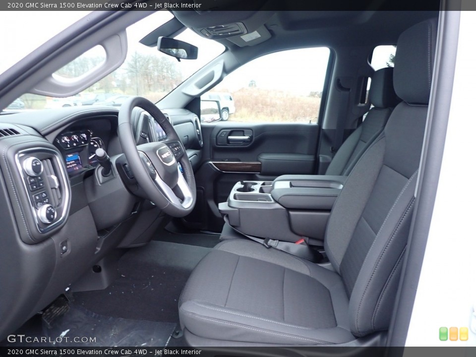 Jet Black Interior Front Seat for the 2020 GMC Sierra 1500 Elevation Crew Cab 4WD #136275539