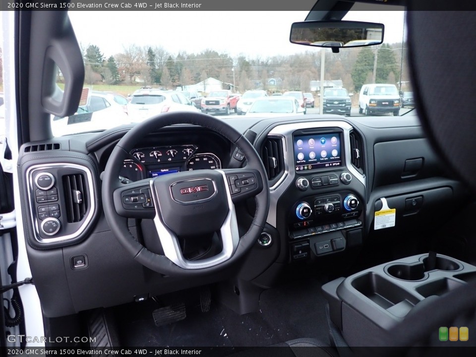 Jet Black Interior Dashboard for the 2020 GMC Sierra 1500 Elevation Crew Cab 4WD #136275593