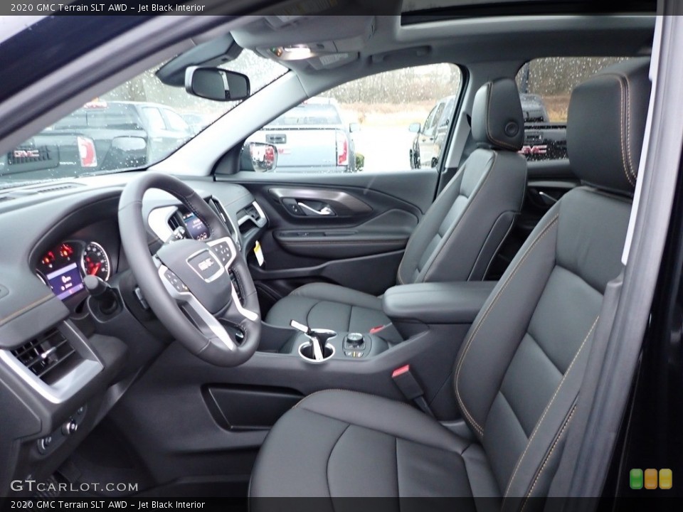 Jet Black Interior Front Seat for the 2020 GMC Terrain SLT AWD #136276097