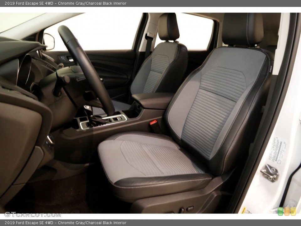 Chromite Gray/Charcoal Black Interior Front Seat for the 2019 Ford Escape SE 4WD #136276472