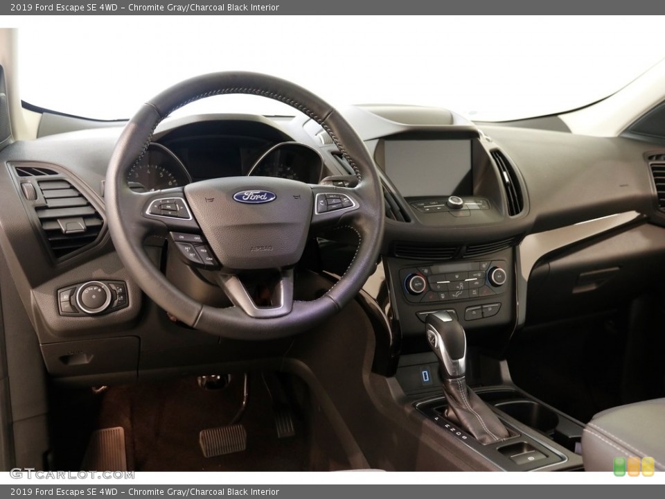 Chromite Gray/Charcoal Black Interior Dashboard for the 2019 Ford Escape SE 4WD #136276493