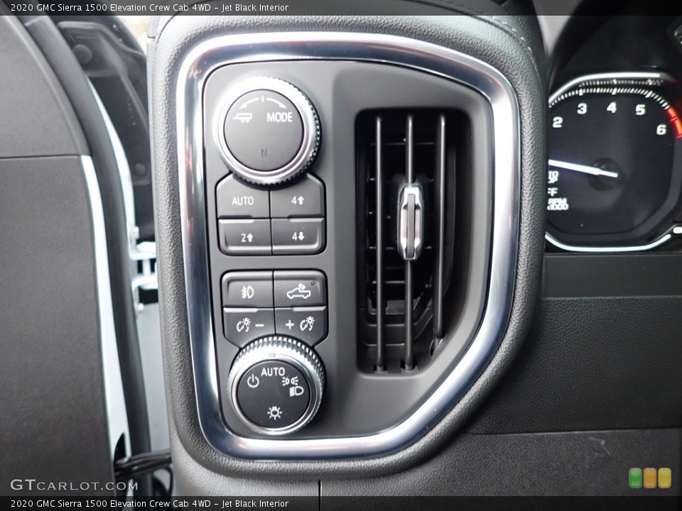 Jet Black Interior Controls for the 2020 GMC Sierra 1500 Elevation Crew Cab 4WD #136276505