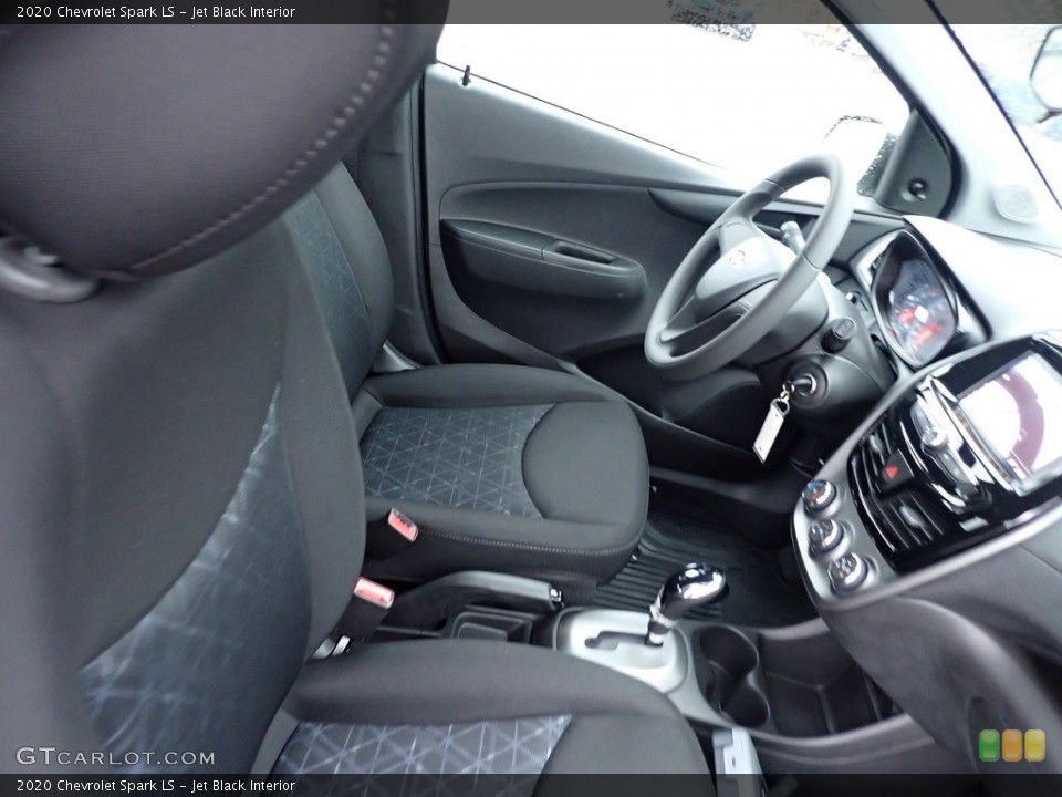 Jet Black Interior Front Seat for the 2020 Chevrolet Spark LS #136277276