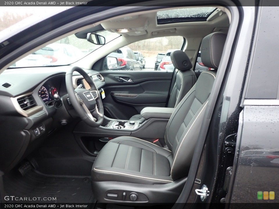 Jet Black Interior Front Seat for the 2020 GMC Acadia Denali AWD #136277636