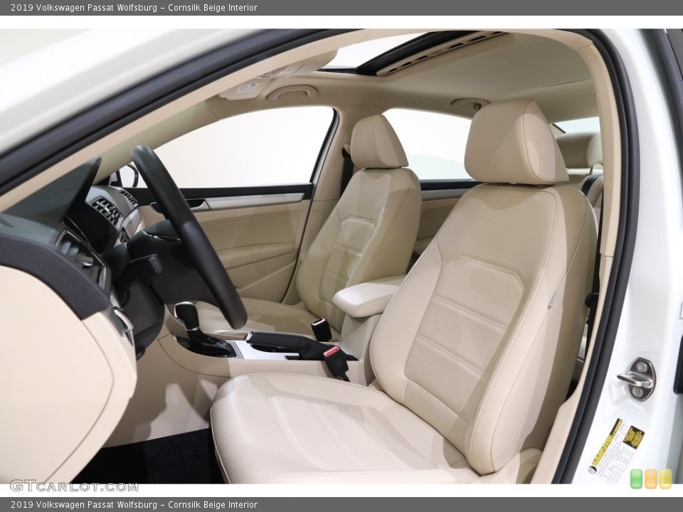 Cornsilk Beige Interior Front Seat for the 2019 Volkswagen Passat Wolfsburg #136277915