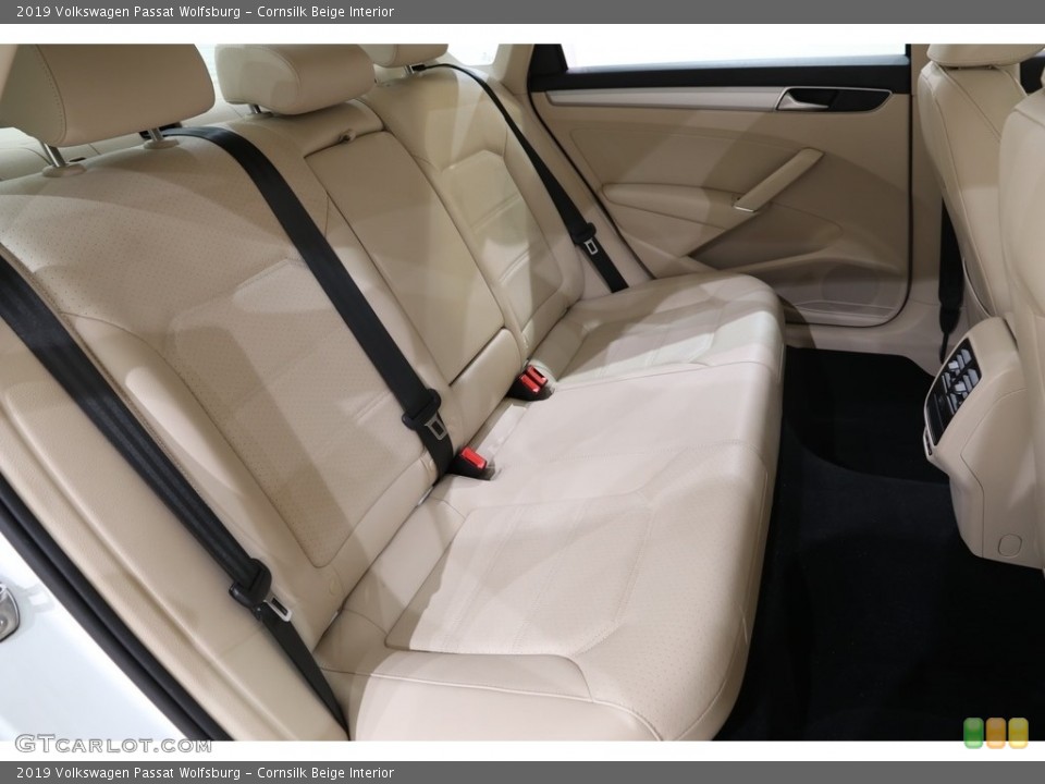 Cornsilk Beige Interior Rear Seat for the 2019 Volkswagen Passat Wolfsburg #136278170