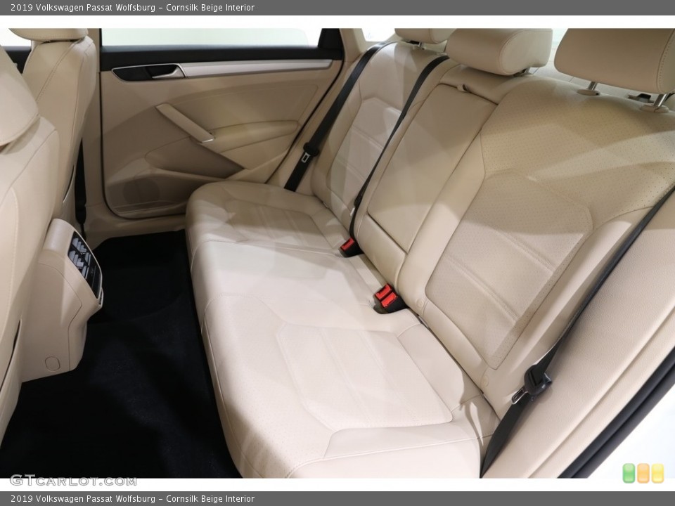 Cornsilk Beige Interior Rear Seat for the 2019 Volkswagen Passat Wolfsburg #136278194