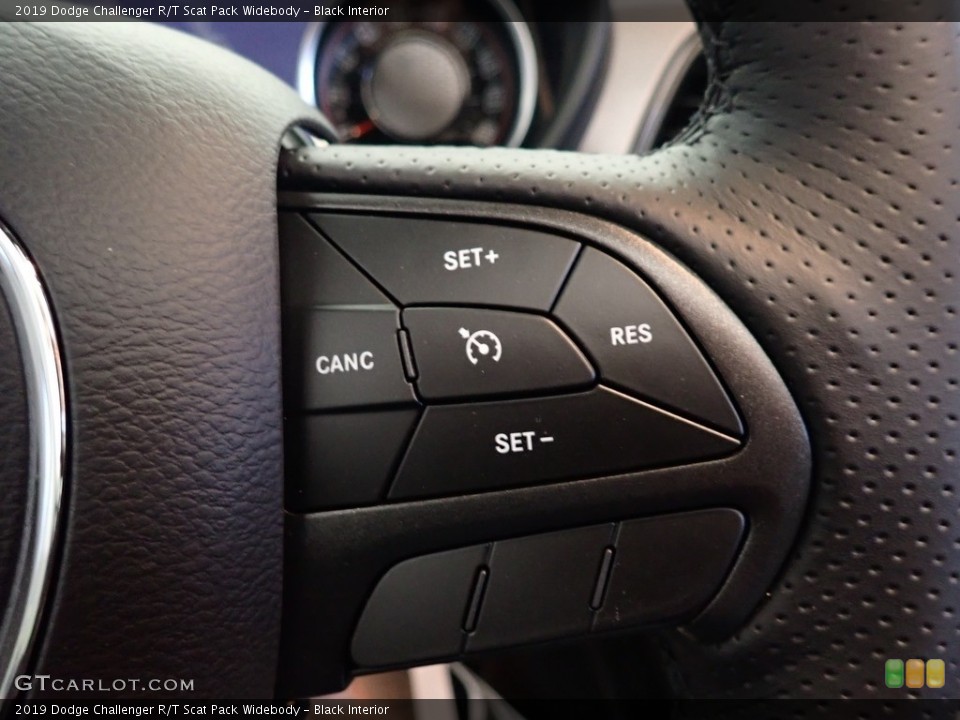 Black Interior Steering Wheel for the 2019 Dodge Challenger R/T Scat Pack Widebody #136278800
