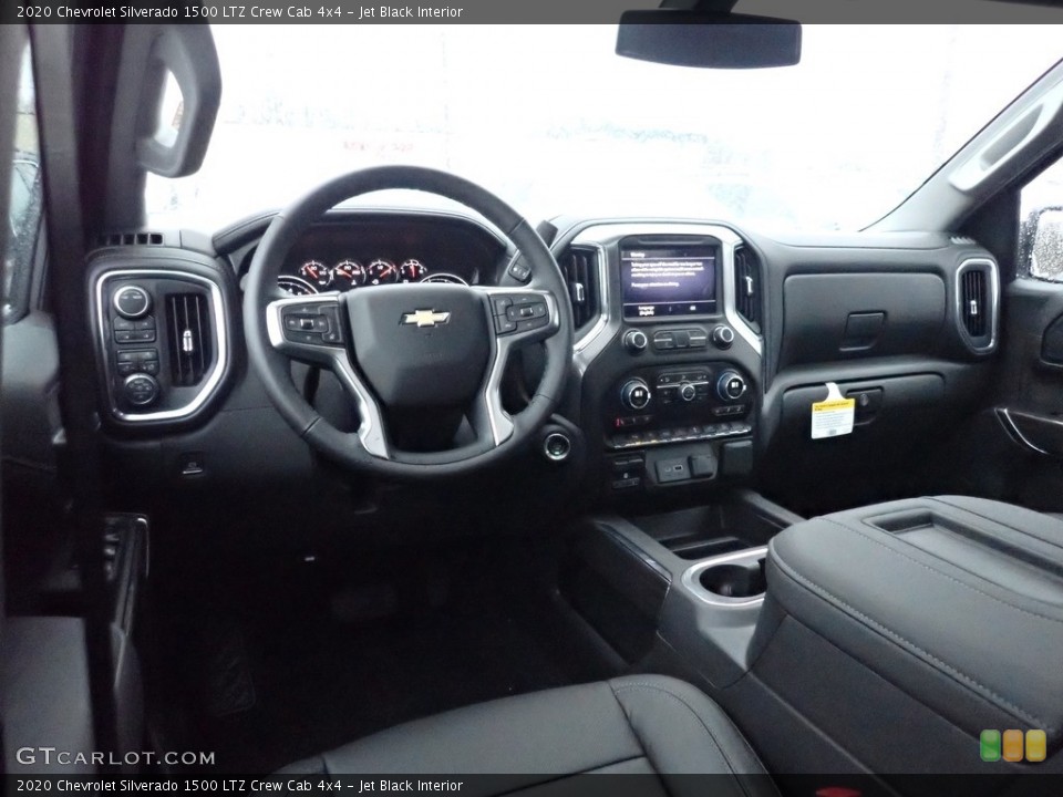 Jet Black Interior Photo for the 2020 Chevrolet Silverado 1500 LTZ Crew Cab 4x4 #136278974