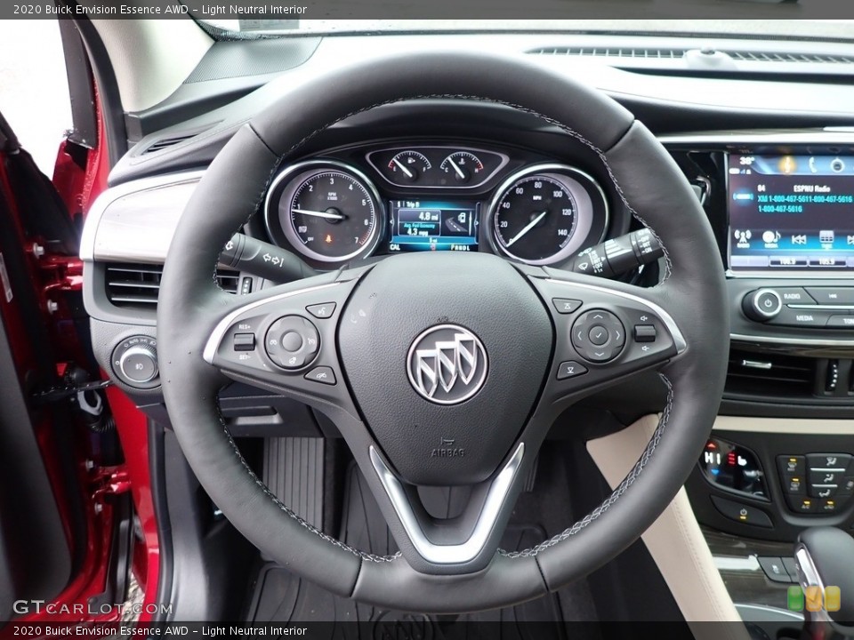 Light Neutral Interior Steering Wheel for the 2020 Buick Envision Essence AWD #136281338