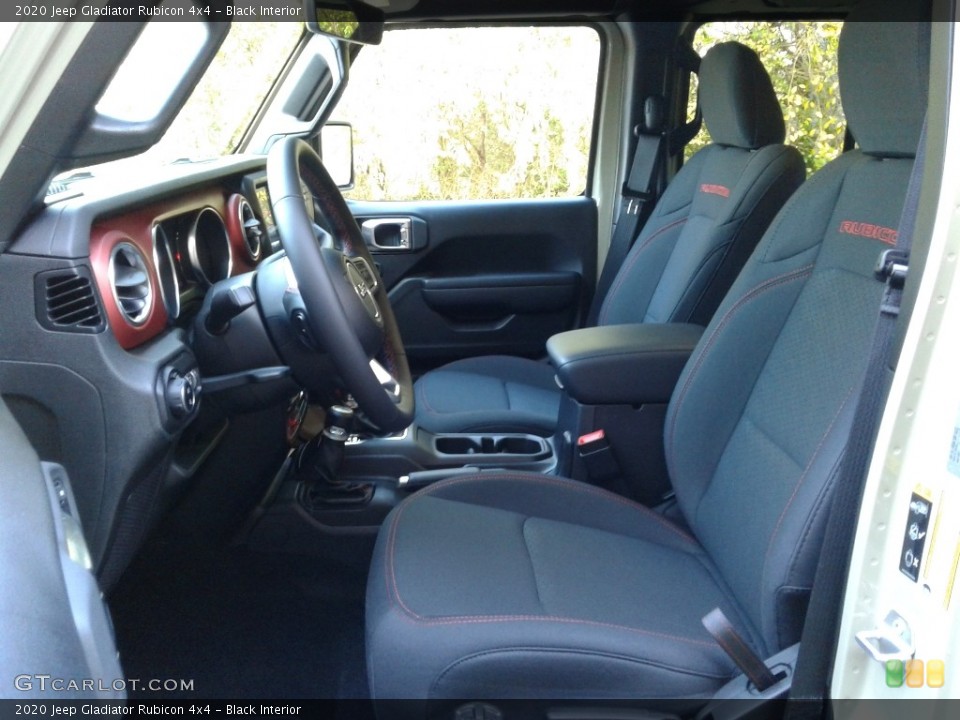 Black Interior Front Seat for the 2020 Jeep Gladiator Rubicon 4x4 #136281500