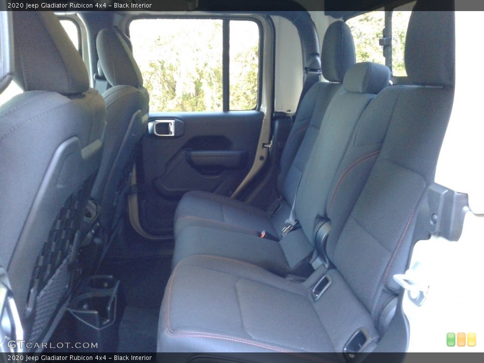 Black Interior Rear Seat for the 2020 Jeep Gladiator Rubicon 4x4 #136281530