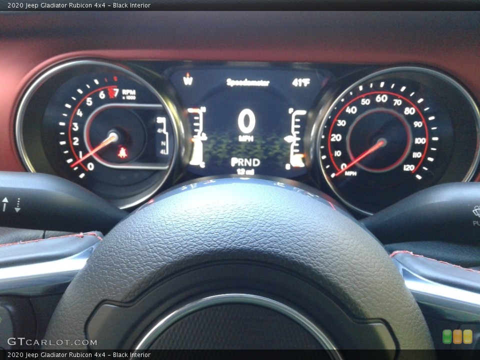 Black Interior Gauges for the 2020 Jeep Gladiator Rubicon 4x4 #136281767