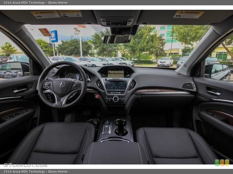 Ebony Interior Dashboard for the 2019 Acura MDX Technology #136283594