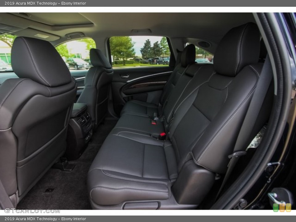Ebony Interior Rear Seat for the 2019 Acura MDX Technology #136283750