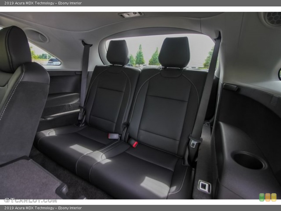 Ebony Interior Rear Seat for the 2019 Acura MDX Technology #136283765