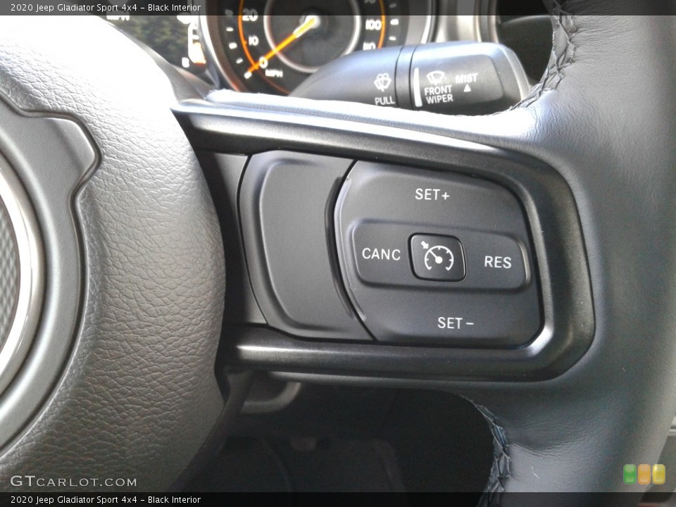 Black Interior Steering Wheel for the 2020 Jeep Gladiator Sport 4x4 #136283894