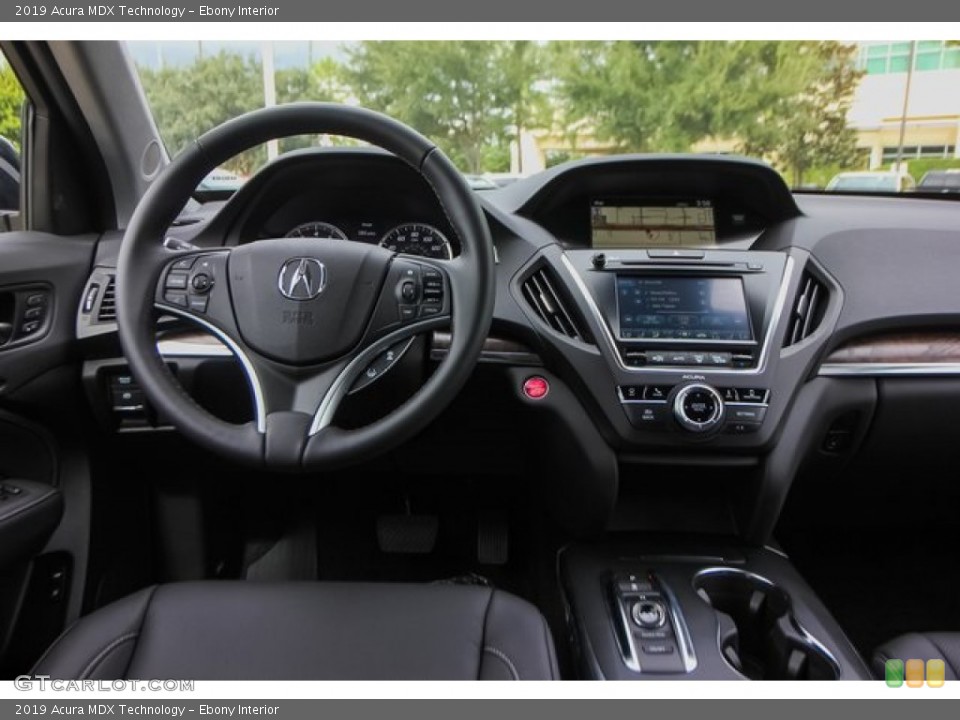 Ebony Interior Dashboard for the 2019 Acura MDX Technology #136283903