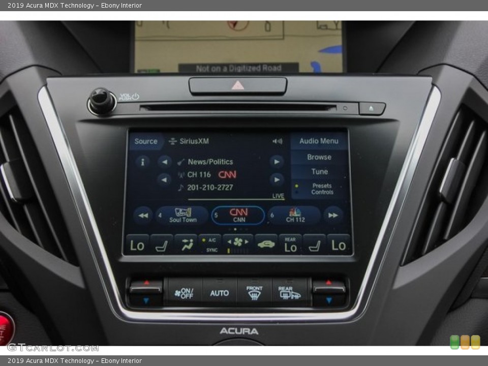 Ebony Interior Controls for the 2019 Acura MDX Technology #136283954