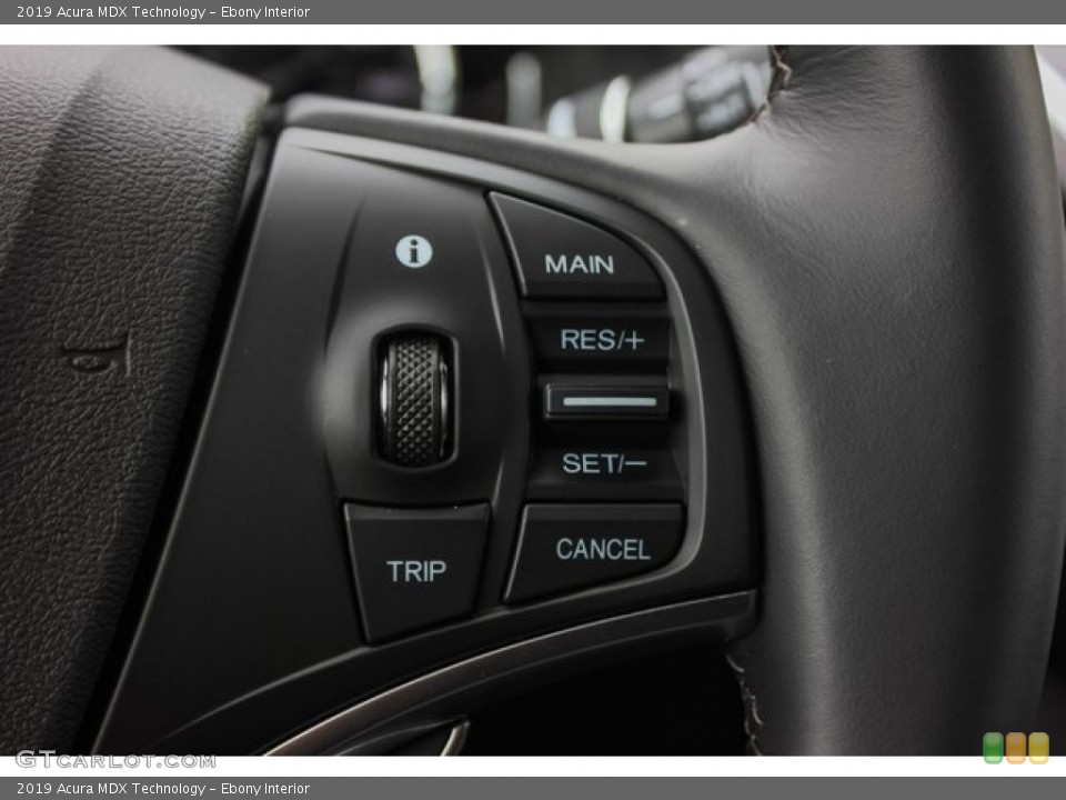 Ebony Interior Steering Wheel for the 2019 Acura MDX Technology #136284065