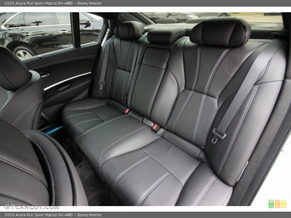 Ebony Interior Rear Seat for the 2020 Acura RLX Sport Hybrid SH-AWD #136284545