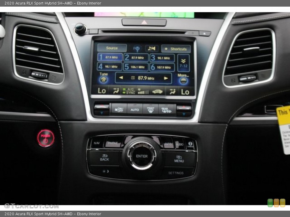 Ebony Interior Controls for the 2020 Acura RLX Sport Hybrid SH-AWD #136284692