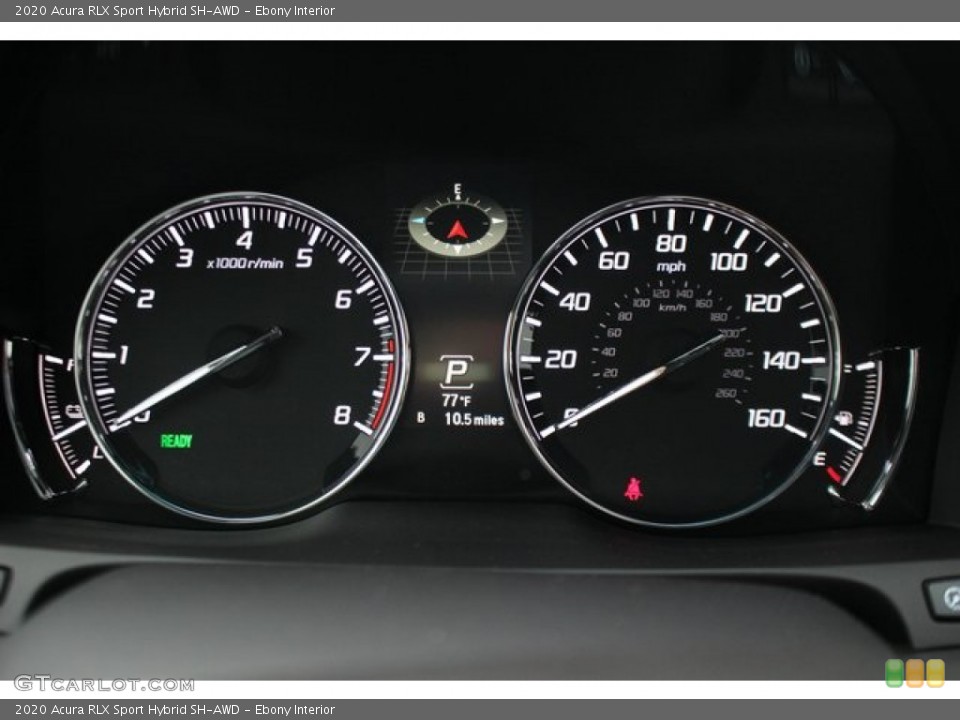 Ebony Interior Gauges for the 2020 Acura RLX Sport Hybrid SH-AWD #136284824