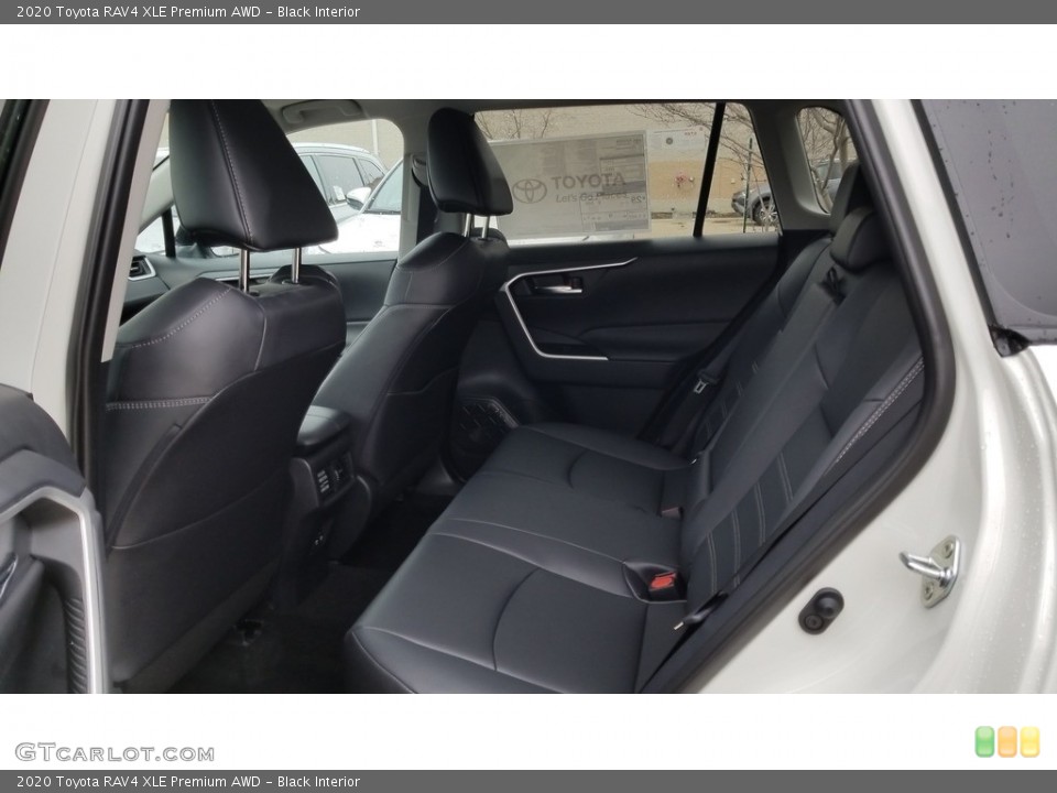 Black Interior Rear Seat for the 2020 Toyota RAV4 XLE Premium AWD #136289381