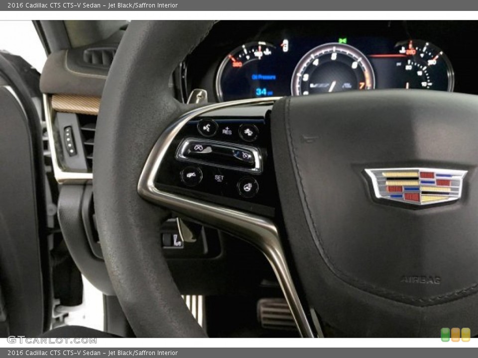 Jet Black/Saffron Interior Steering Wheel for the 2016 Cadillac CTS CTS-V Sedan #136291148