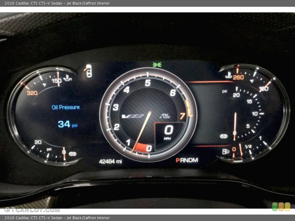 Jet Black/Saffron Interior Gauges for the 2016 Cadillac CTS CTS-V Sedan #136291181