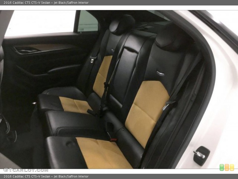 Jet Black/Saffron Interior Rear Seat for the 2016 Cadillac CTS CTS-V Sedan #136291454