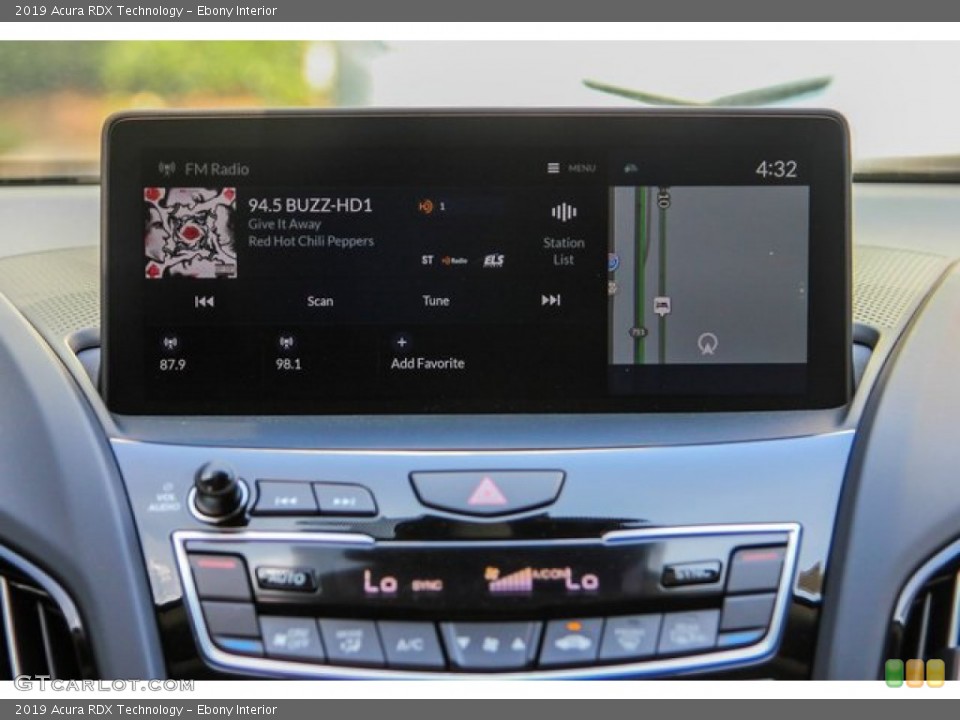 Ebony Interior Controls for the 2019 Acura RDX Technology #136296119