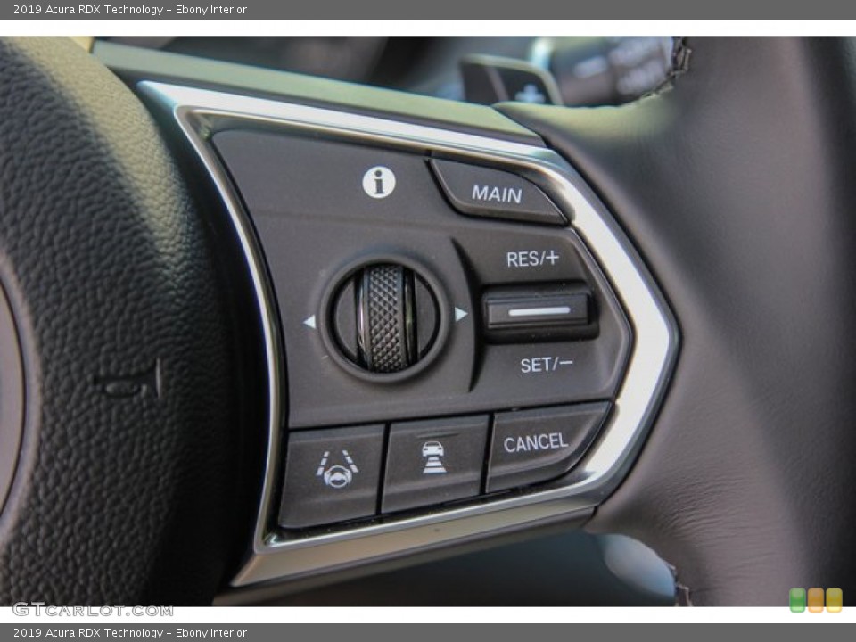 Ebony Interior Steering Wheel for the 2019 Acura RDX Technology #136296242