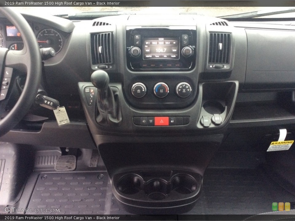 Black Interior Controls for the 2019 Ram ProMaster 1500 High Roof Cargo Van #136296482