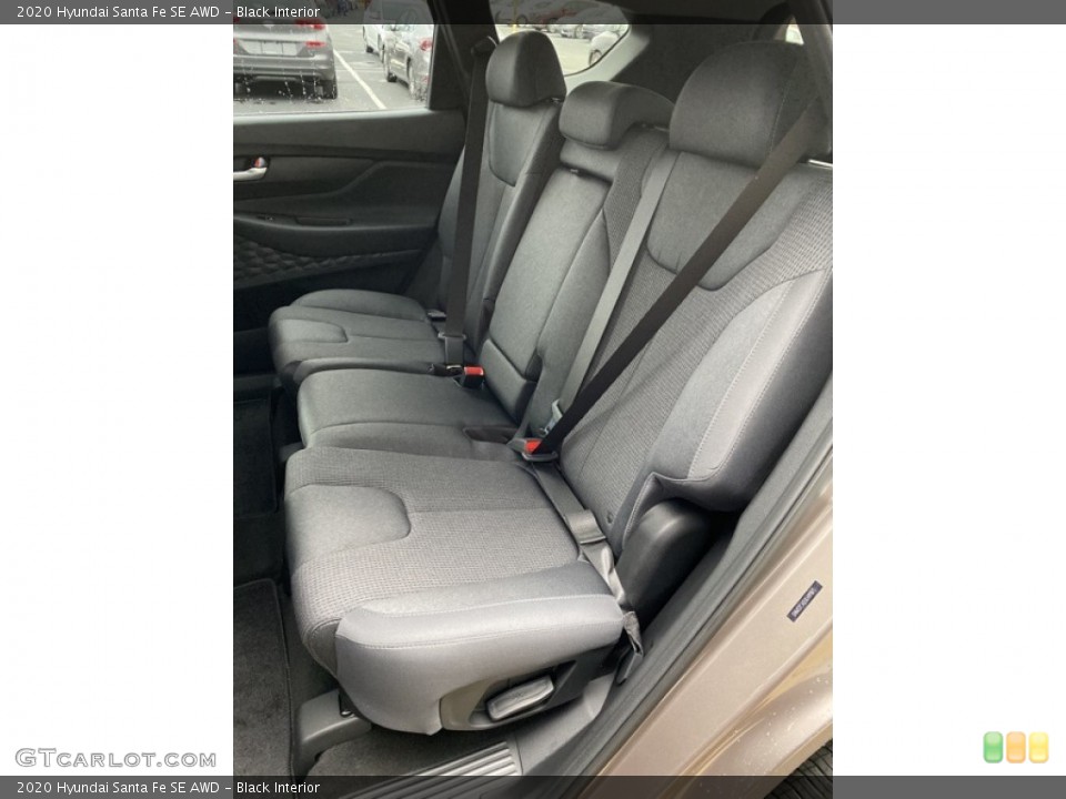 Black Interior Rear Seat for the 2020 Hyundai Santa Fe SE AWD #136297946