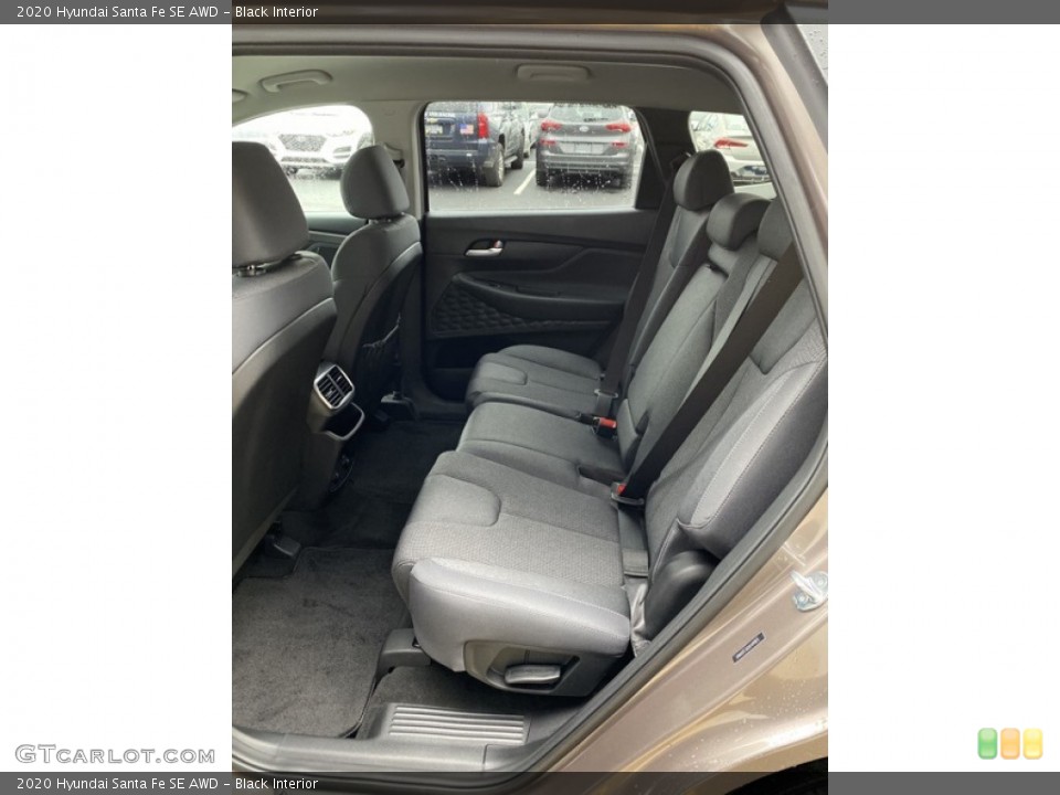 Black Interior Rear Seat for the 2020 Hyundai Santa Fe SE AWD #136297964