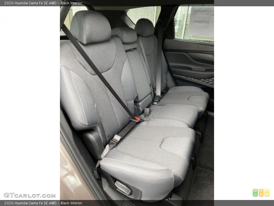 Black Interior Rear Seat for the 2020 Hyundai Santa Fe SE AWD #136298087