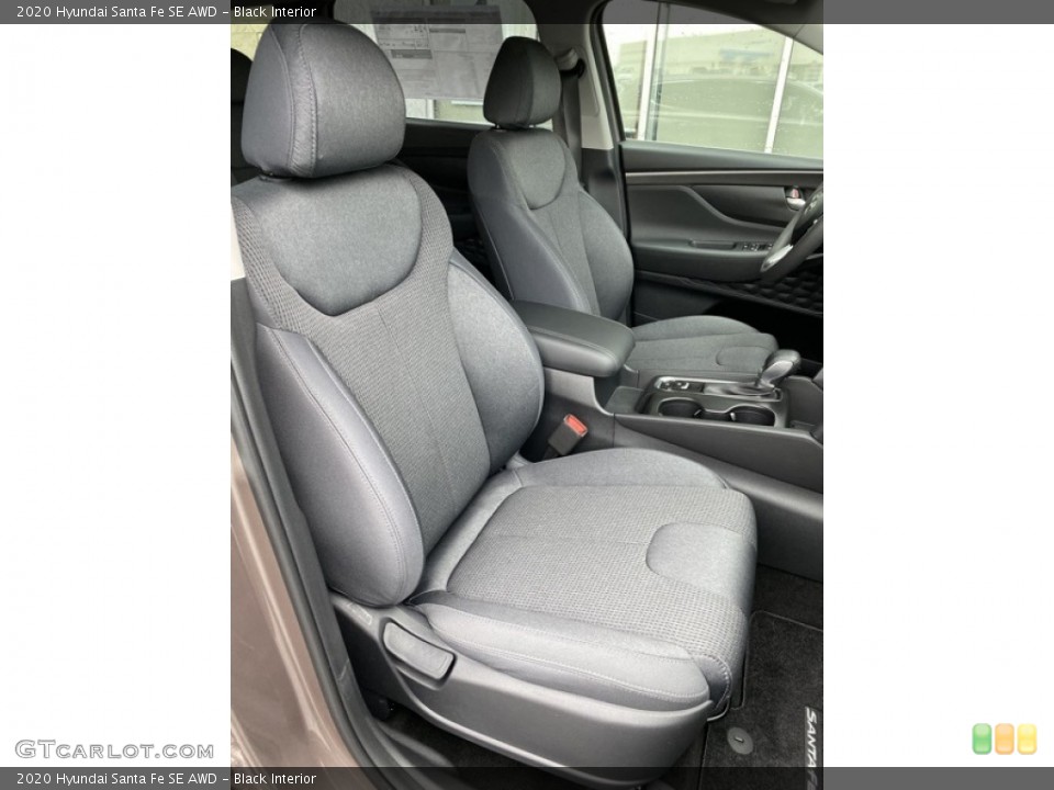 Black Interior Front Seat for the 2020 Hyundai Santa Fe SE AWD #136298153