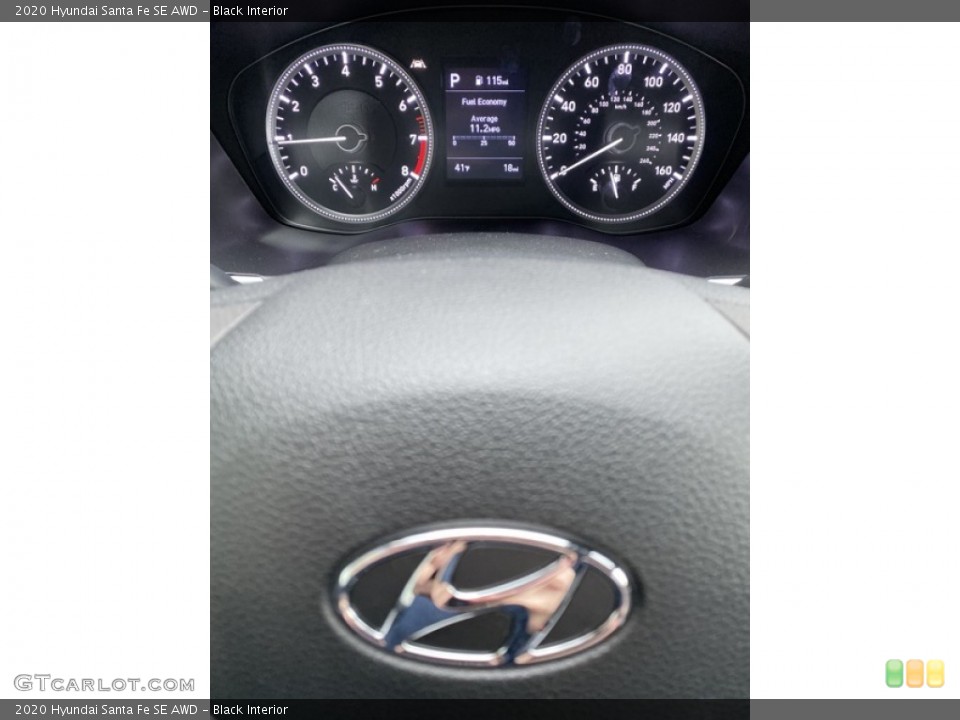 Black Interior Gauges for the 2020 Hyundai Santa Fe SE AWD #136298221