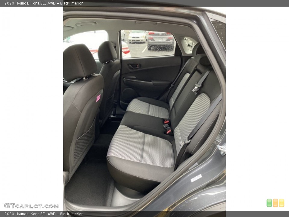 Black Interior Rear Seat for the 2020 Hyundai Kona SEL AWD #136298798