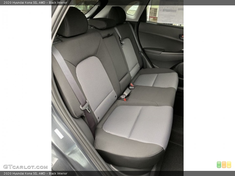 Black Interior Rear Seat for the 2020 Hyundai Kona SEL AWD #136298897