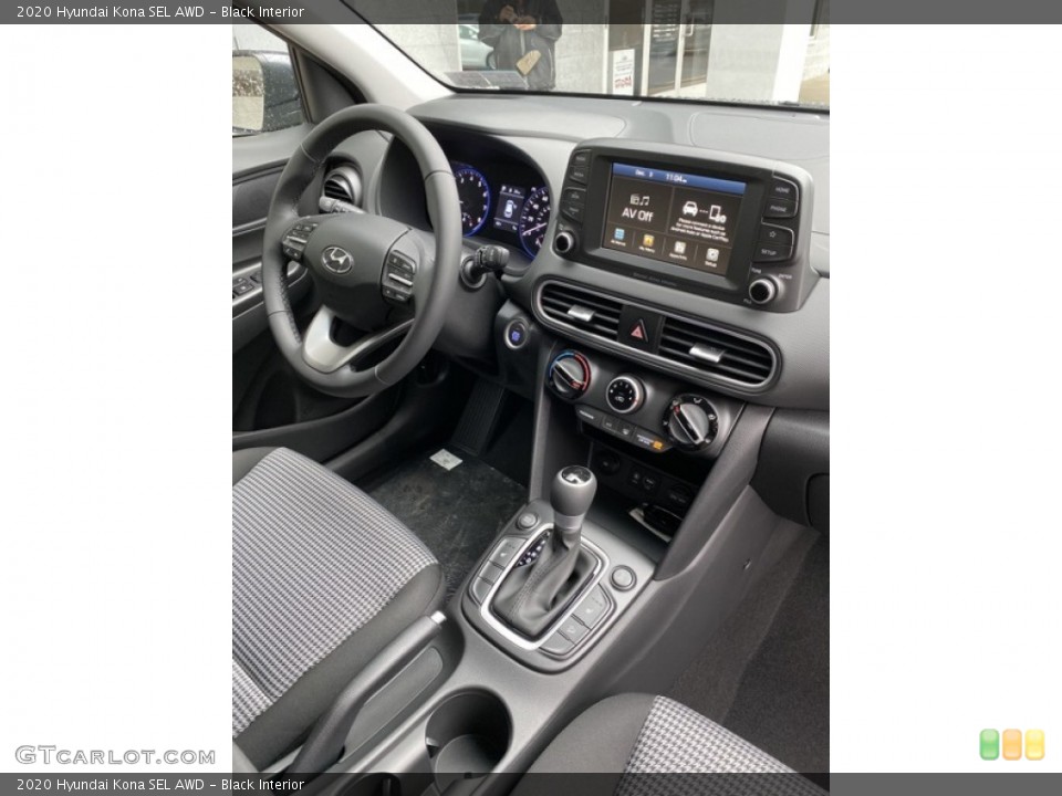 Black Interior Dashboard for the 2020 Hyundai Kona SEL AWD #136298969
