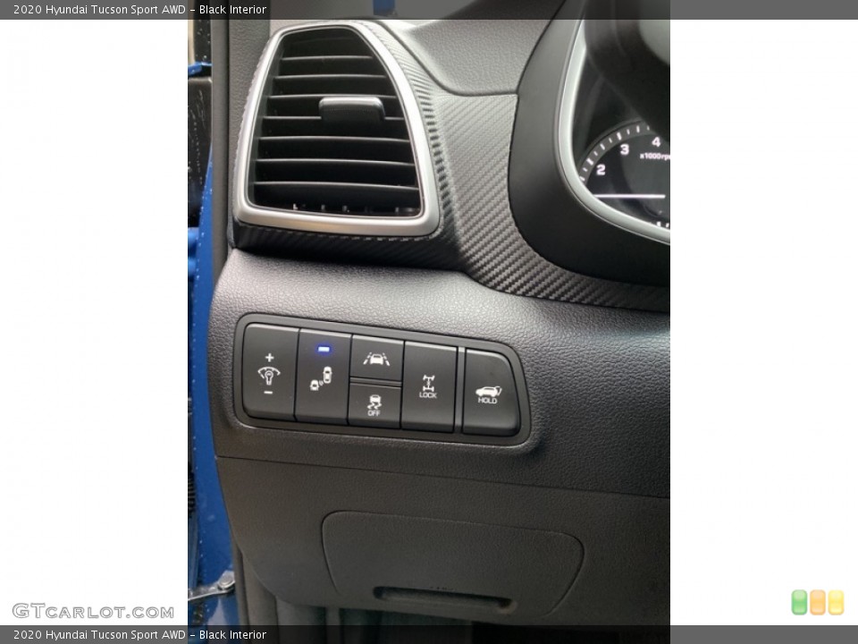 Black Interior Controls for the 2020 Hyundai Tucson Sport AWD #136299440