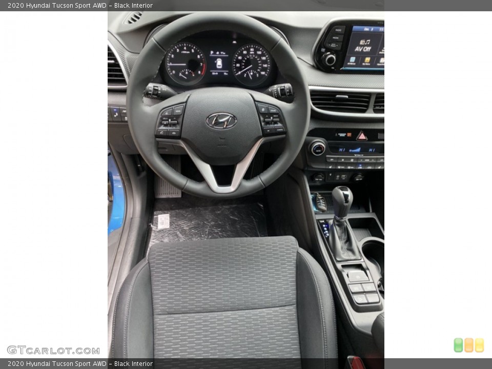 Black Interior Steering Wheel for the 2020 Hyundai Tucson Sport AWD #136299455
