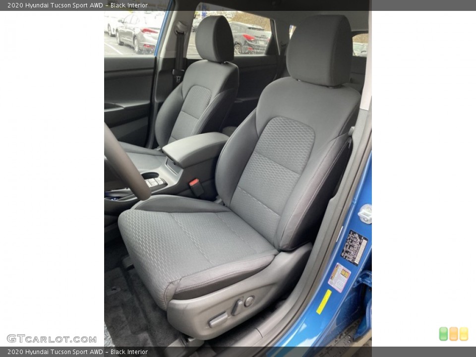 Black Interior Front Seat for the 2020 Hyundai Tucson Sport AWD #136299470