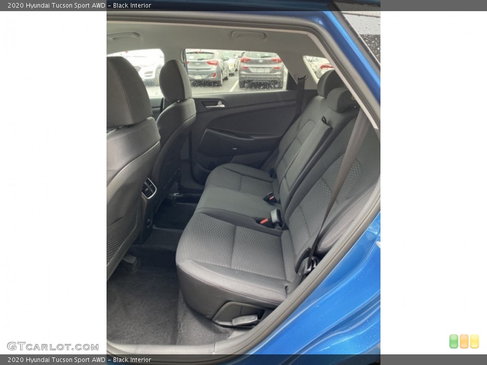 Black Interior Rear Seat for the 2020 Hyundai Tucson Sport AWD #136299578