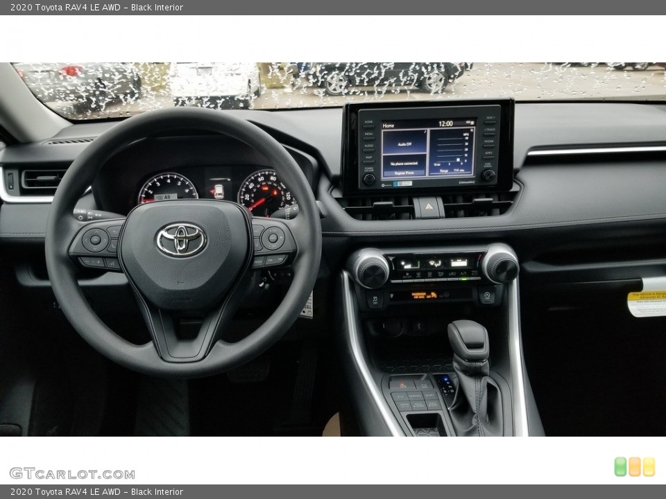Black Interior Dashboard for the 2020 Toyota RAV4 LE AWD #136299590