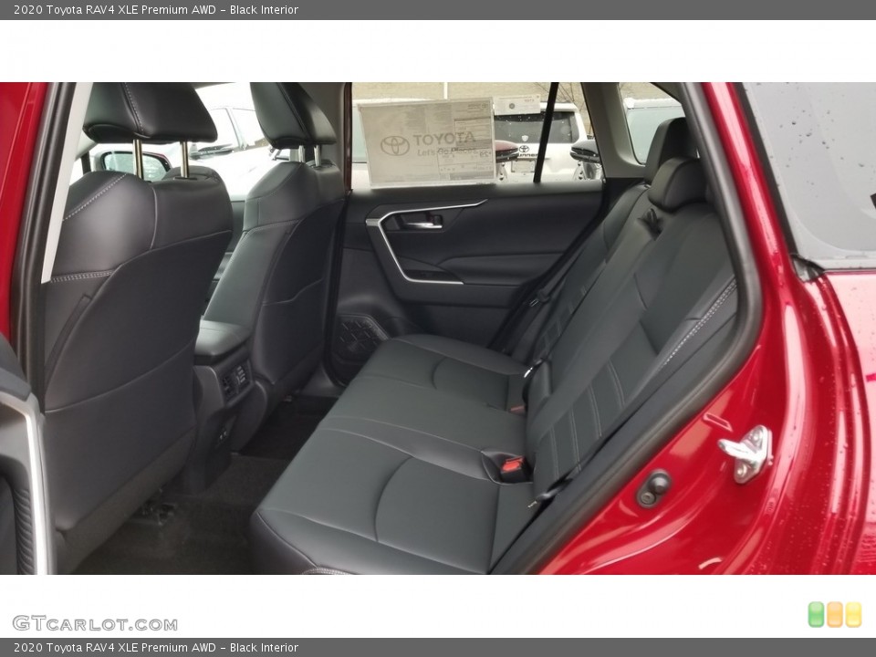 Black Interior Rear Seat for the 2020 Toyota RAV4 XLE Premium AWD #136299737